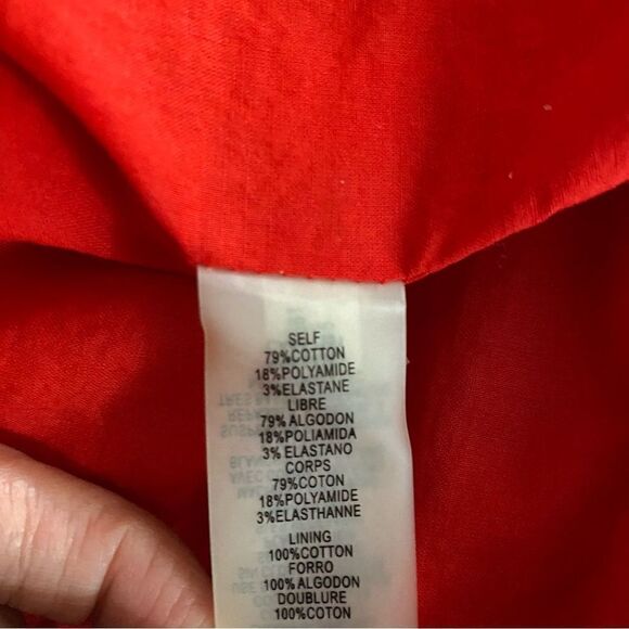 Vince Camuto | Red Cutout Trim Sheath Dress, Size 14 - Picture 7 of 9